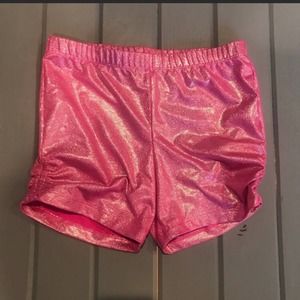 DANSKIN | Pink sparkle dance shorts L 10/12